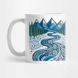 Tribal Mountains PNW Mug